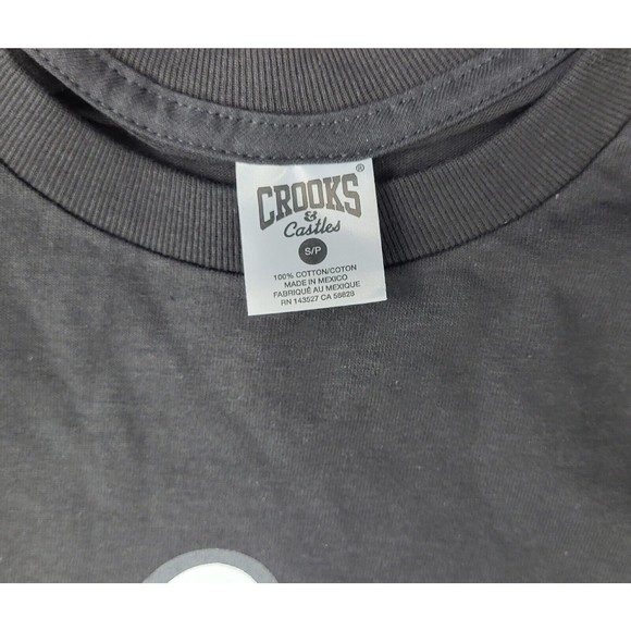 Crooks And Castles T Shirt / Small / Short Sleeve / Front Finger Graphic Tee - Picture 4 of 4